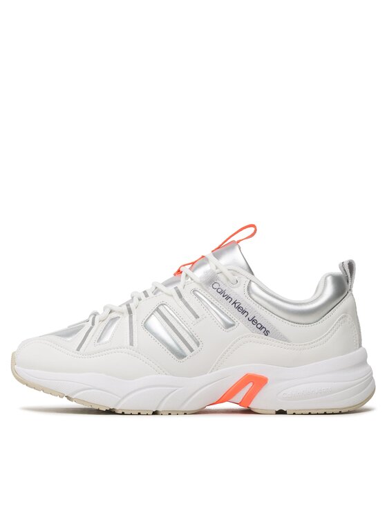 Calvin Klein Jeans Calvin Klein Jeans Tenisice Retro Tennis Laceup YM0YM00699 Bijela