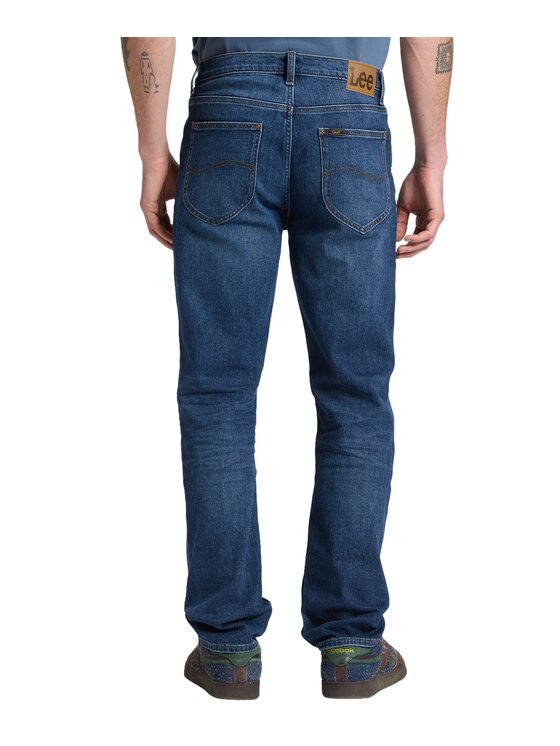 Lee Lee Jeansy 112386493 Niebieski Straight Leg