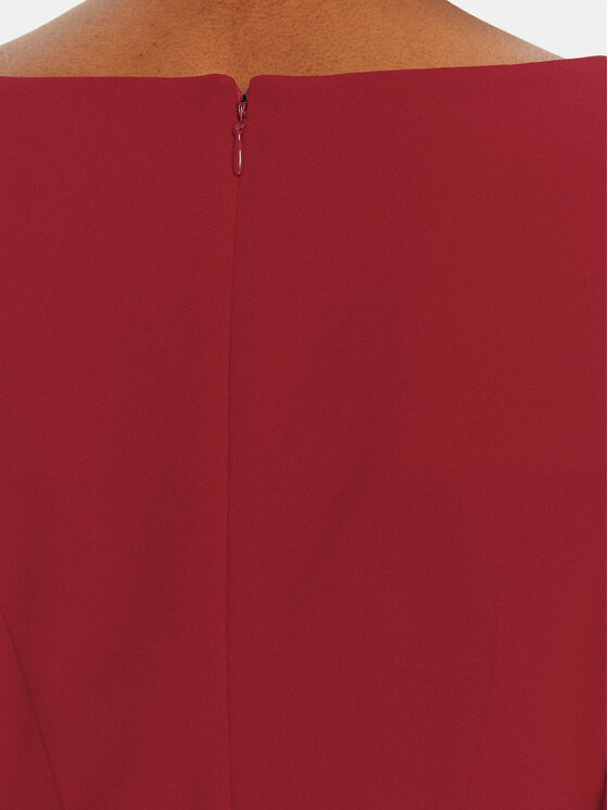 DKNY DKNY Koktel haljina DD4H1242 Crvena Slim Fit