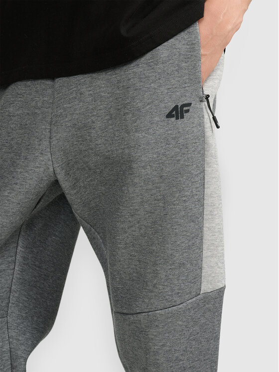 4F 4F Spodnie dresowe NOS Szary ciemny Regular Fit