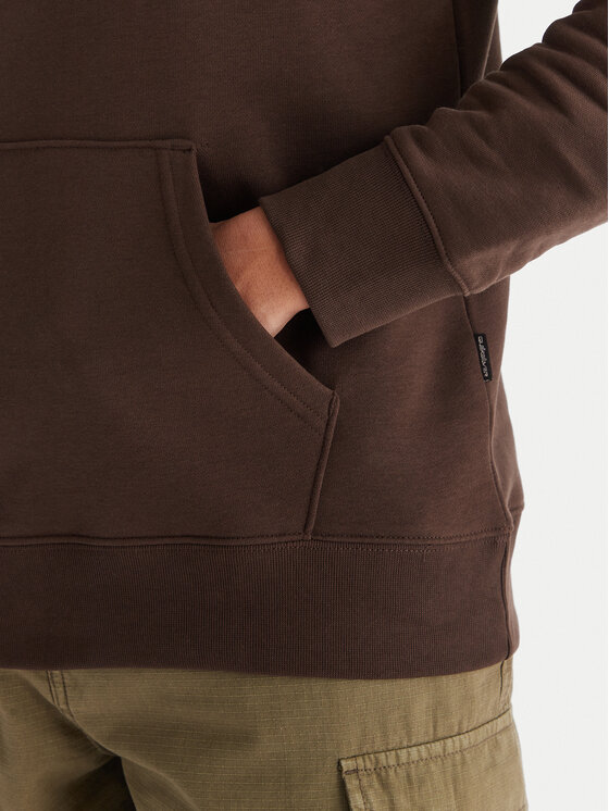 Quiksilver Quiksilver Džemperis ar kapuci Screen Fleece Fineline EQYFT05136 Brūns Regular Fit