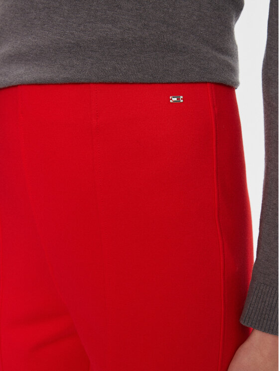 Tommy Hilfiger Tommy Hilfiger Spodnie materiałowe Elevated WW0WW39721 Czerwony Slim Fit