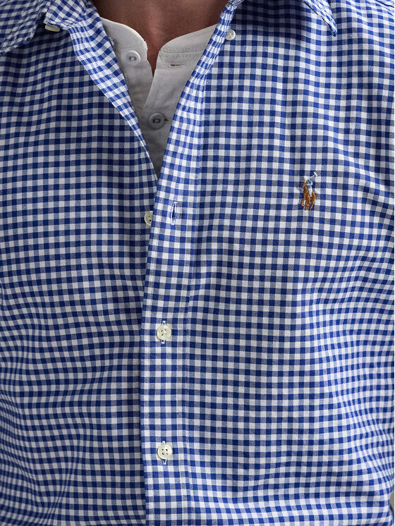 Polo Ralph Lauren Polo Ralph Lauren Marškiniai Core Replen 710792041 Mėlyna Custom Fit
