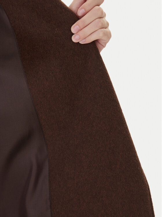 Weekend Max Mara Weekend Max Mara Palton de lână Tempera 2525016082 Maro Regular Fit