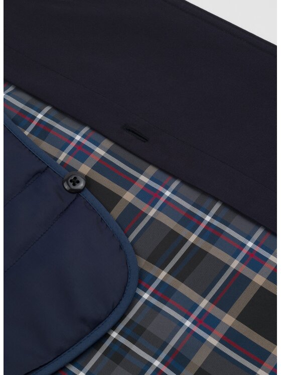 Pako Lorente Pako Lorente Płaszcz przejściowy P26WF-7X-009 Granatowy Straight Fit