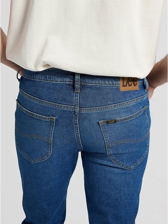 Lee Lee Jeansy RIDER Niebieski Slim Fit