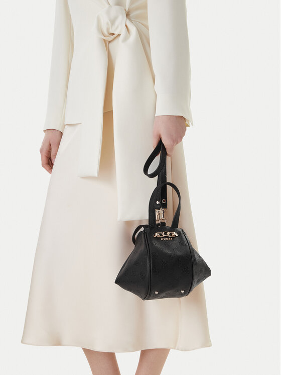 Guess Geantă Anise Mini HWPD99 16770 Negru