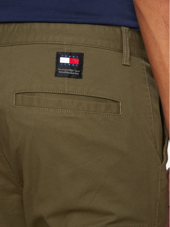 Tommy Jeans Tommy Jeans Штани з тканини Austin DM0DM18940 Зелений Slim Fit