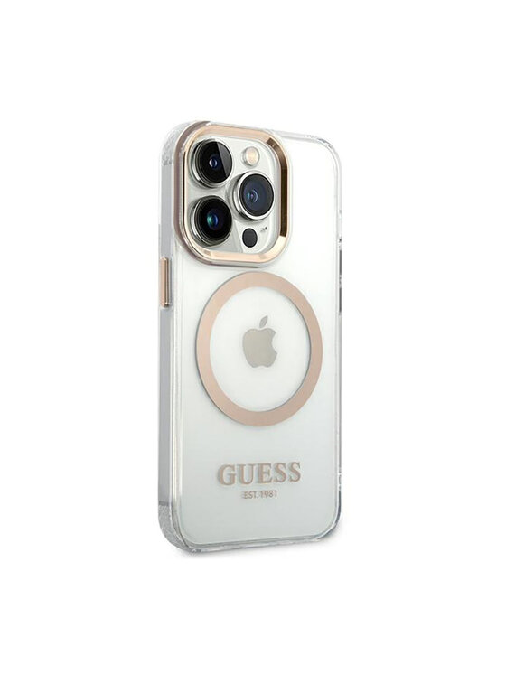 Guess Guess Etui na telefon Outline MagSafe Kolorowy