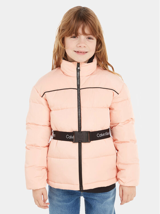 Calvin Klein Jeans Calvin Klein Jeans Giubbotto invernale Logo Tape IG0IG02057 Rosa Regular Fit