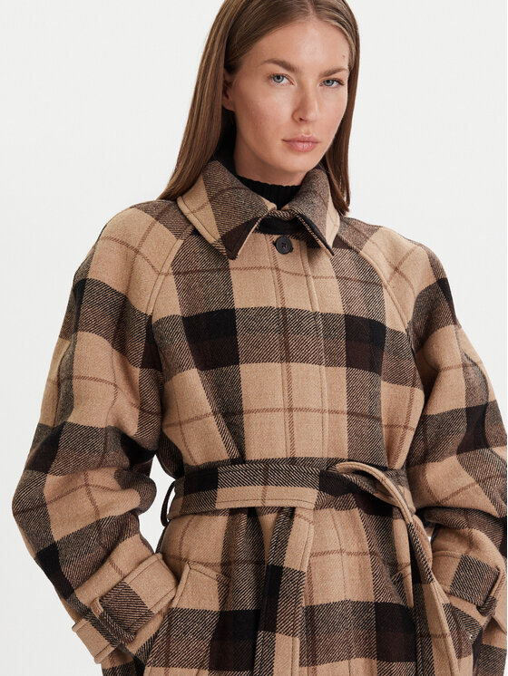 Tommy Hilfiger Tommy Hilfiger Вовняне пальто WW0WW46870 Бежевий Relaxed Fit