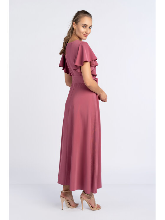 Salme Salme Sukienka elegancka Michaela Różowy Regular Fit