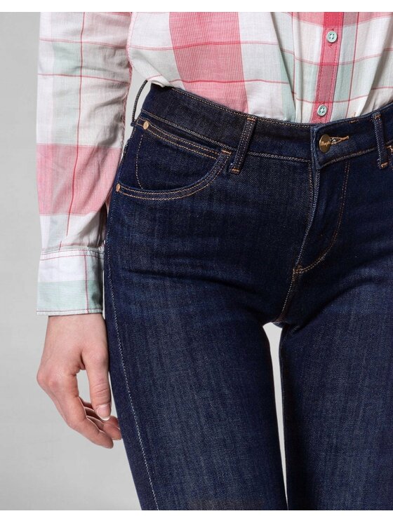 Wrangler Wrangler Spodnie materiałowe SKINNY Niebieski Skinny Fit