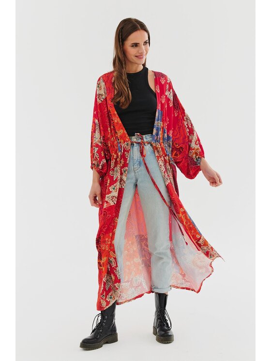 NAOKO NAOKO Každodenní šaty Boho Spirit Červená Regular Fit