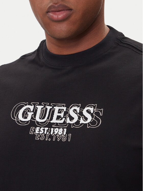 Guess Guess Тишърт M5BI05 I3Z14 Черен Regular Fit