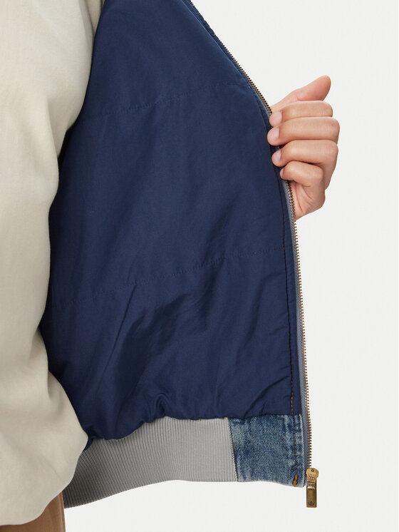 adidas adidas Kurtka jeansowa KE0131 Niebieski Loose Fit