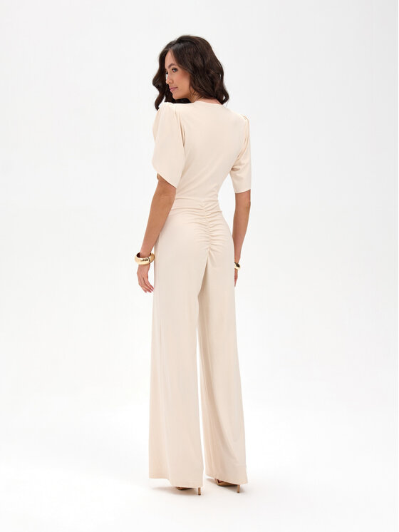 Roco Fashion Roco Fashion Overal Amaris Béžová Slim Fit