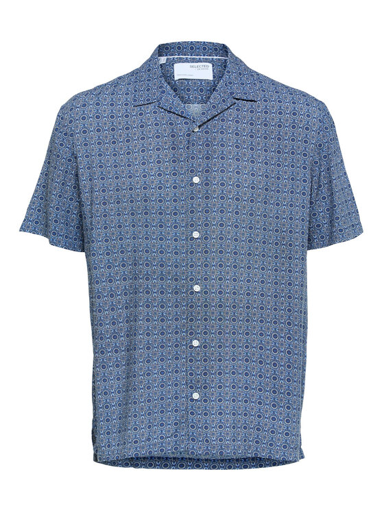 Selected Homme Selected Homme Krekls 16088360 Zils Relaxed Fit