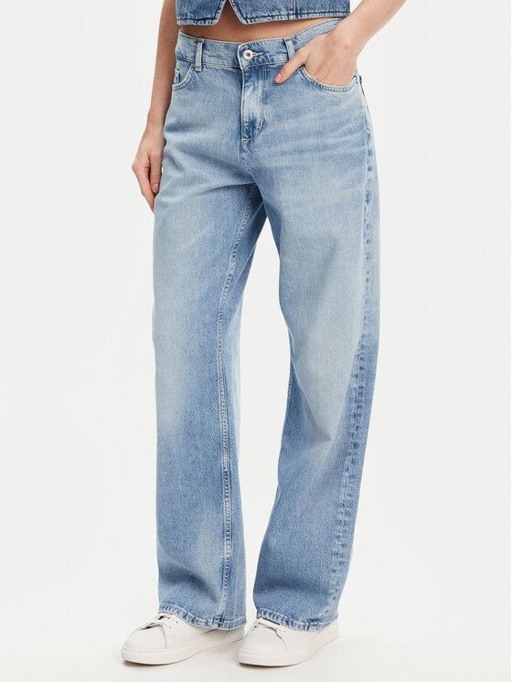 Mustang Jeansy Madison 1016211 Błękitny Wide Fit