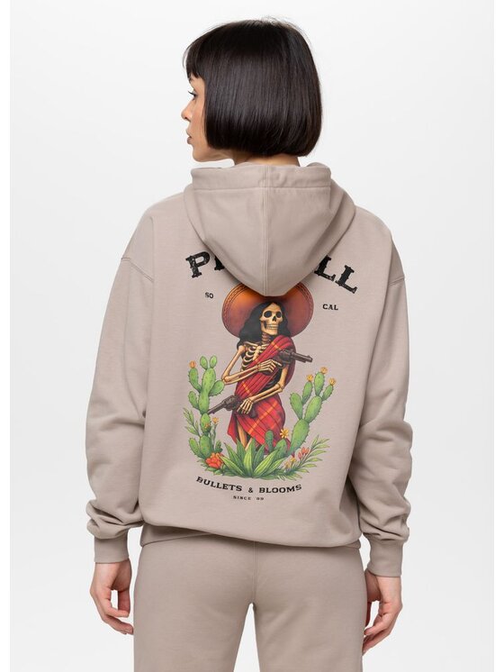 PITBULL PITBULL Bluza BULLETS & BLOOMS Brązowy Regular Fit