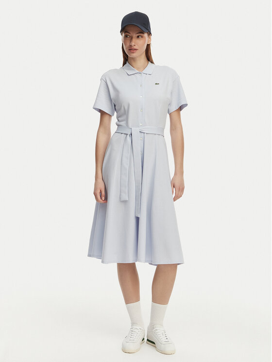 Lacoste Lacoste Hemdkleid EF9621 Hellblau Regular Fit