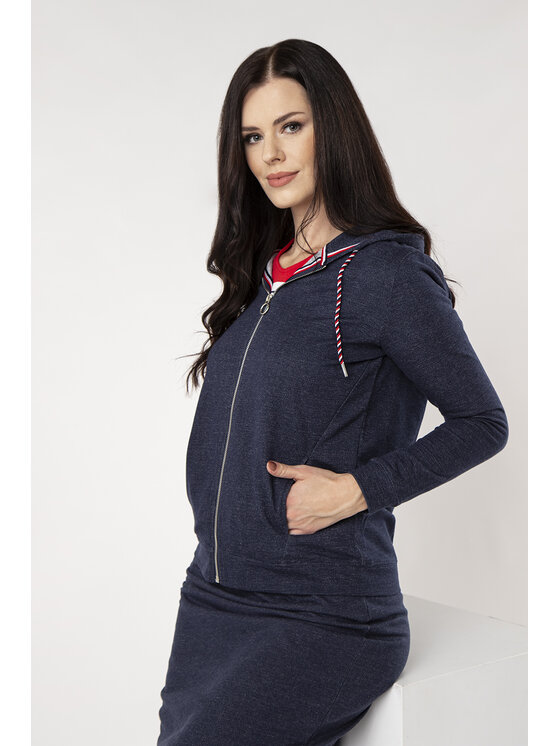 QUIOSQUE QUIOSQUE Halenka FREYA BLOUSE Tmavomodrá Regular Fit