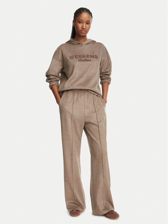 Weekend Max Mara Weekend Max Mara Spodnji del trenirke Tenda 2625786022 Svetlo rjava Relaxed Fit