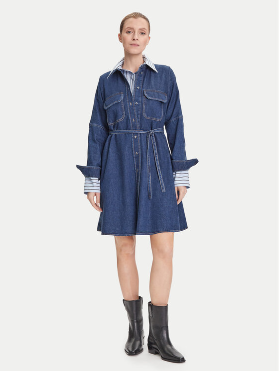 Weekend Max Mara Weekend Max Mara Jeanskleid Balenio 2525226081 Dunkelblau Regular Fit