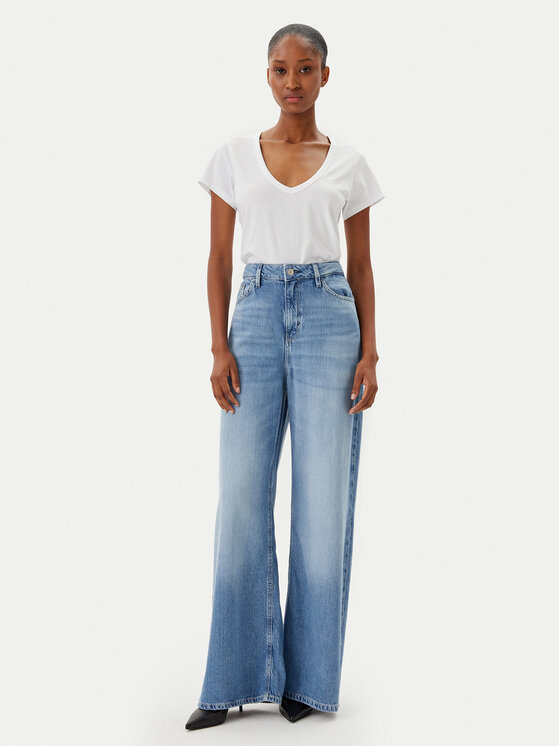 BOSS BOSS Majica C_Eslane_4 50540432 Bela Slim Fit