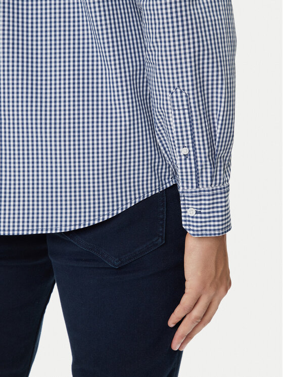Mustang Mustang Camicia Chester 1016947 Blu Regular Fit