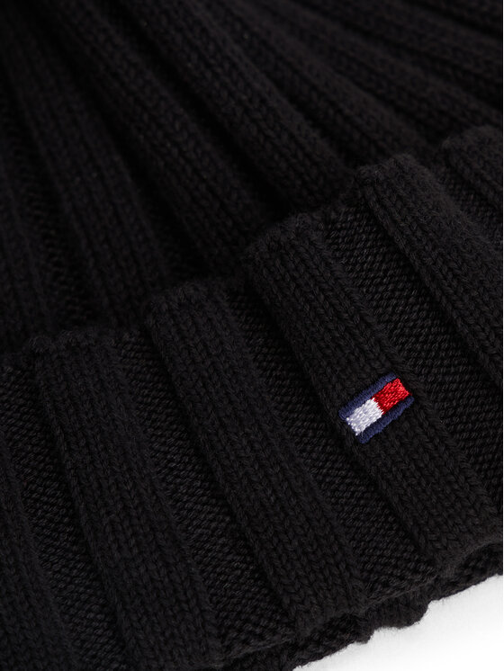 Tommy Hilfiger Tommy Hilfiger Berretto Small Flag AU0AU02004 Nero