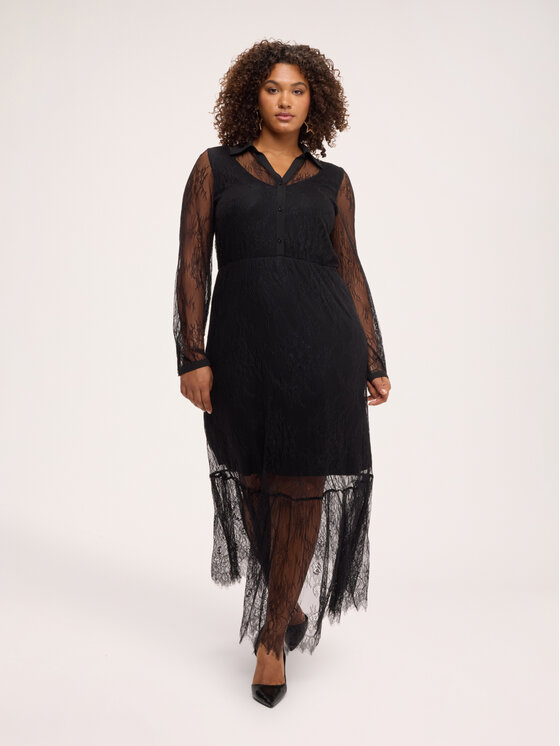 Fiorella Rubino Fiorella Rubino Sukienka wieczorowa 7048T001814N033 Czarny Regular Fit