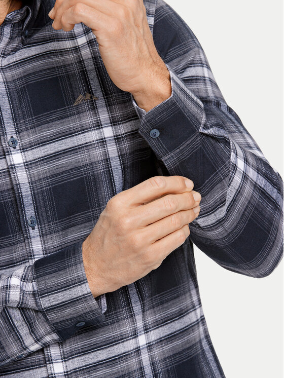 Lindbergh Lindbergh Cămașă 30-225054 Gri Relaxed Fit
