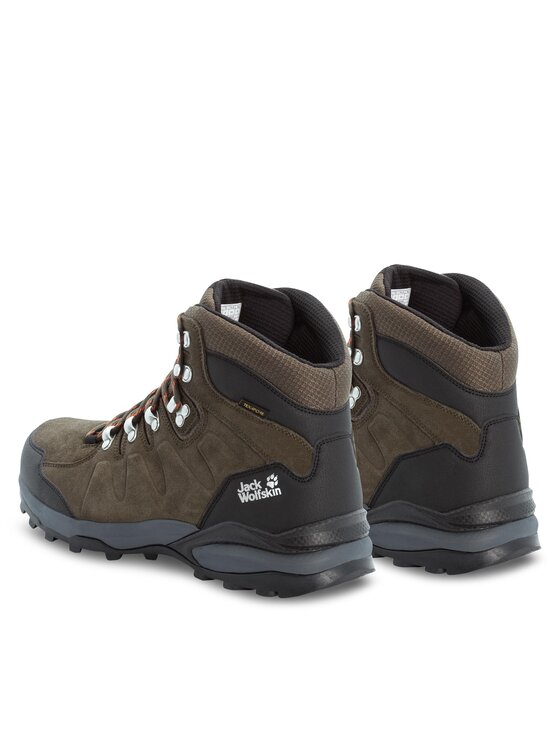 Jack Wolfskin Trekkingi Refugio Texapore Mid M 4049841 Khaki Modivo.pl