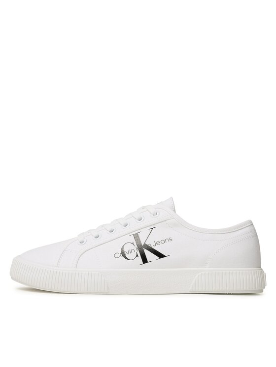 Calvin Klein Jeans Calvin Klein Jeans Teniși Essential Vulcanized 1 YM0YM00306 Alb