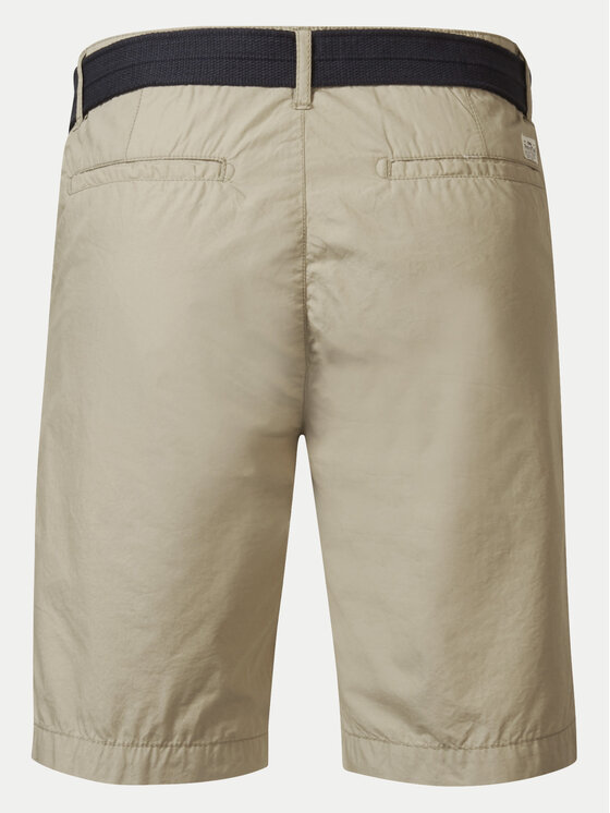 Petrol Industries Petrol Industries Szorty materiałowe M-1040-SHO501 Beżowy Slim Fit