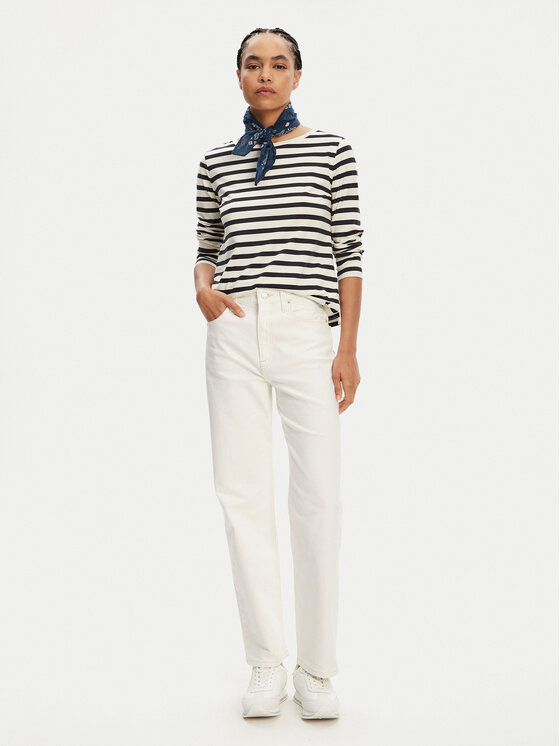 Tommy Jeans Tommy Jeans Blugi Layla DW0DW20481 Alb Straight Fit