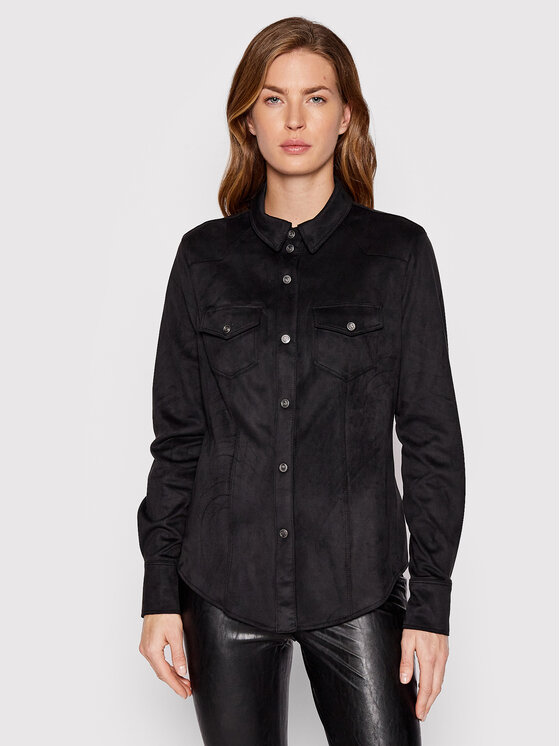 Camicia Daisy W1BH13 WE5D0 Nero Slim Fit