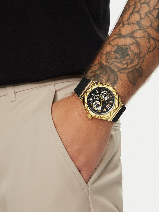 Guess Guess Zegarek Indy GW0634G2 Czarny
