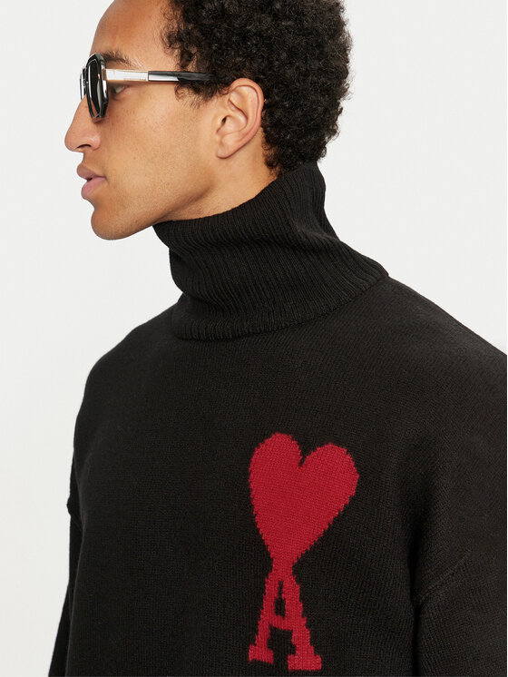 AMI PARIS AMI PARIS Garbó BFUKS406.018 Fekete Regular Fit