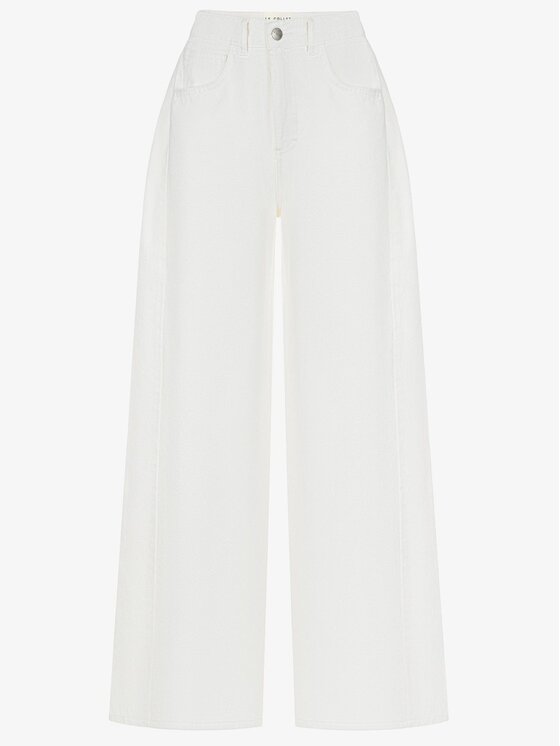 Le Collet Le Collet Jeansy NEW MARBELLA Beżowy Wide Leg