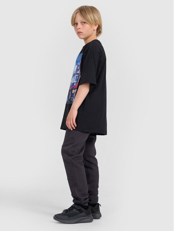 4F 4F T-Shirt 4FJRAW25TTSHM3061-20S Černá Oversize