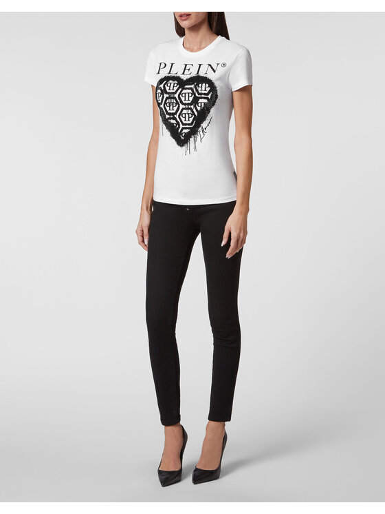 PHILIPP PLEIN PHILIPP PLEIN T-Shirt 13761 Biały Regular Fit