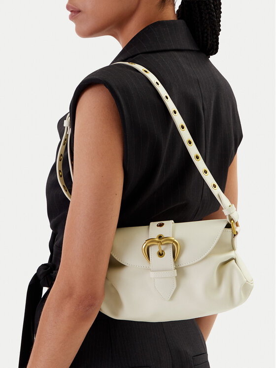 PINKO PINKO Kabelka Jolene Shoulder Mini PE 25 PLTT 102802 A270 Biela