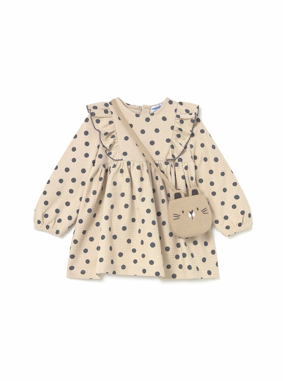 Mayoral Mayoral Kleid für den Alltag 2920 Beige Regular Fit