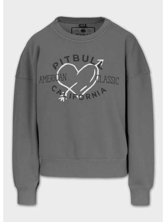 PITBULL PITBULL Bluza MANZANITA HEART Szary Regular Fit