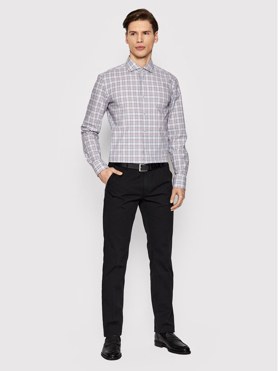 Camicia Hank 50469365 Grigio Slim Fit