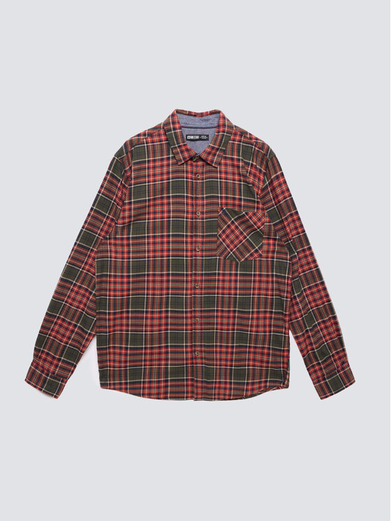 BIG STAR BIG STAR Koszula KONER Zielony Basic Fit