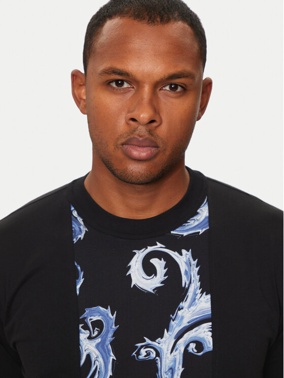 Versace Jeans Couture Versace Jeans Couture T-shirt 77GAH612 JS388 Nero Regular Fit