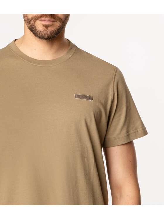 Lee Cooper Lee Cooper T-Shirt SIMPLE 1180 Khaki Regular Fit